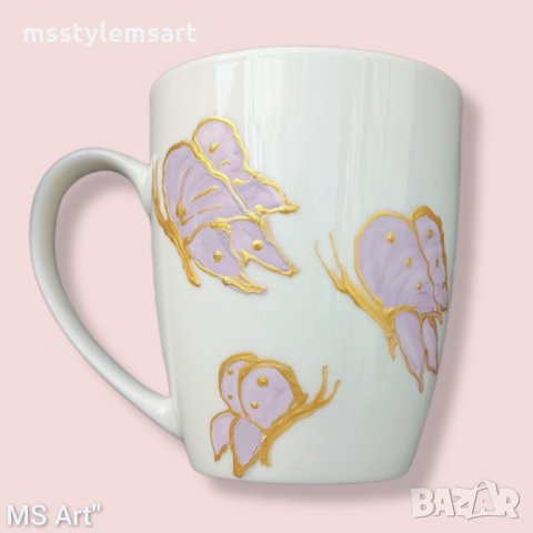 Ръчно рисувана порцеланова чаша, снимка 1