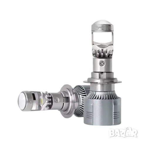LED крушки H7 с лупа 120W 6000K комплект 2 броя