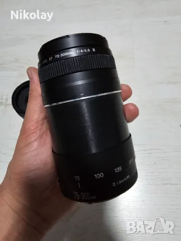 Обективи Canon EF 75-300mm f/4-5.6 III, снимка 6 - Фотоапарати - 48286667