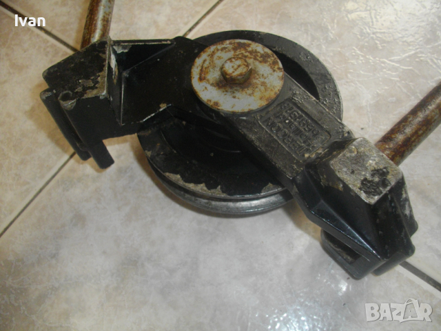 12-13-15мм-Масивен Тръбогиб-Немски-Стоманен-Уред За Огъване На Всякакви Тръби-Отличен-Старо Качество, снимка 13 - Други инструменти - 36383145