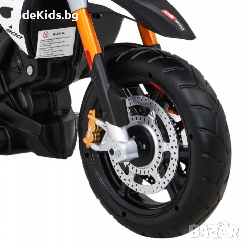 Aprilia 12V - Детски акумулаторен мотор, Черен, EVA гуми, снимка 5 - Детски велосипеди, триколки и коли - 50428322