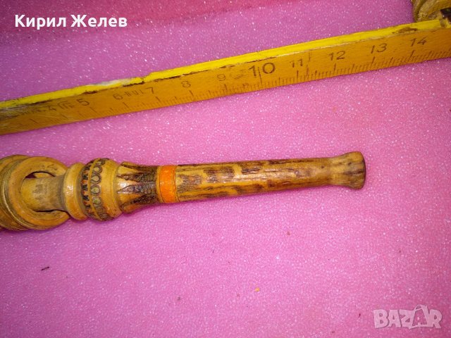 СТАРО ПИРОГРАФИРАНО ДЪРВЕНО ЦИГАРЕ ЕТНО СТИЛ РЪЧНА ИЗАБОТКА 26140, снимка 7 - Други ценни предмети - 44184829