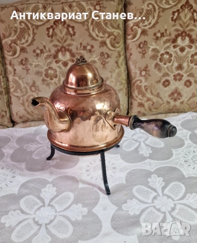 ⚜️🍵 Меден чайник с ръчна изработка и калайдисан интериор – ГОДЕН ЗА УПОТРЕБА ⚜️