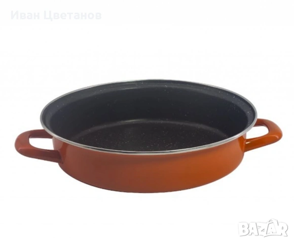 Тава Rosberg, различни размери, оранжева/въгл.стомана с незалеп.покр.