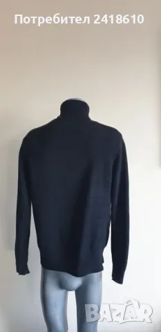 Emporio Armani EA7 Wool Knit POLO Mens Size 50 / L  ОРИГИНАЛ! Мъжки Вълнен Поло Пуловер!, снимка 5 - Пуловери - 49067379