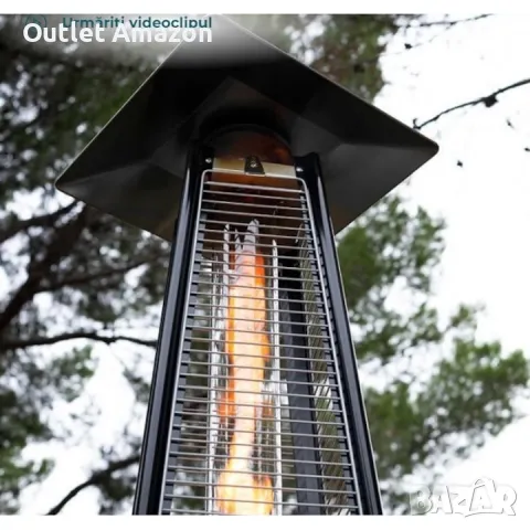 Cecotec  Газов пирамида 13000 W, гааз бутан или пропан, форма на пирамида, ефект на факла, снимка 2 - Отоплителни печки - 48061597