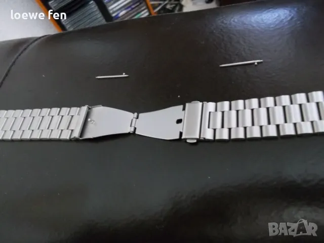 24 мм - Верижка за часовник масивна неръждаема стомана стоманена !, снимка 6 - Каишки за часовници - 49340966