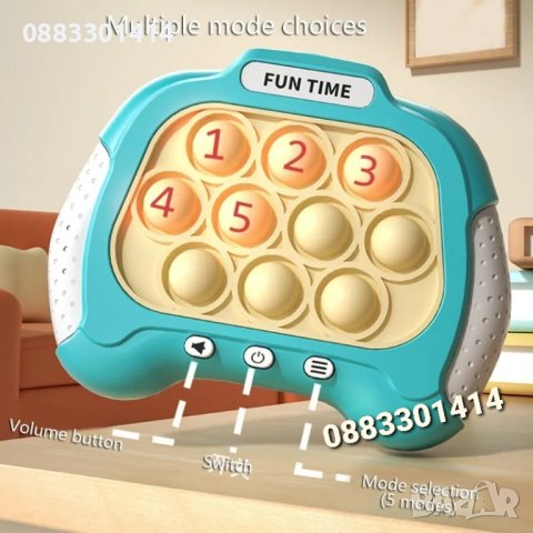 Електронна игра Фиджет Антистрес Попит Fidget Pop it, снимка 7 - Образователни игри - 42559950