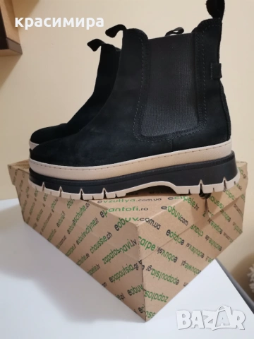 Боти велур Tamaris, снимка 8 - Дамски боти - 52788557