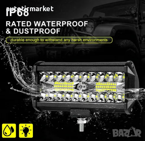 LED Халоген 120W – NA207, снимка 3 - Аксесоари и консумативи - 56053362
