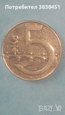 5 корун 1993 г.Чешска република