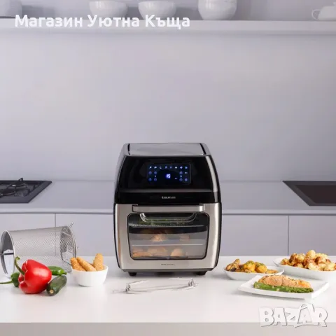 НОВ Еър Фрайер с грил Функция Taurus с ГАРАНЦИЯ 12л DIGITAL GRILL, снимка 2 - Фритюрници - 49677648