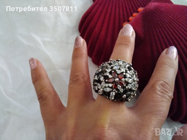 Сребърен пръстен, снимка 3 - Пръстени - 41703615