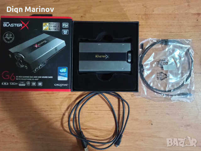 Звукова карта creative sound blasterx g6, снимка 1 - Други - 36517557