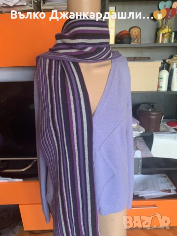 Зимен шал вълна Tommy Hilfiger, снимка 7 - Шалове - 53231213