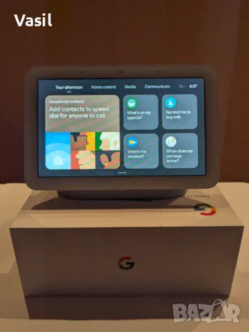 Google асистент, будилник, тонколона 7” touchscreen, Wi-Fi, Bluetooth, снимка 7 - Тонколони - 48462172