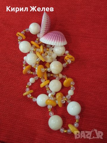 ФЕШЪН АРТ КОЛИЕ от НАТУРАЛНИ СКЪПОЦЕННИ КАМЪНИ МИДИ и МЪНИСТА РЪЧНА МАЙСТОРСКА ИЗРАБОТКА 6743, снимка 17 - Колиета, медальони, синджири - 35100768