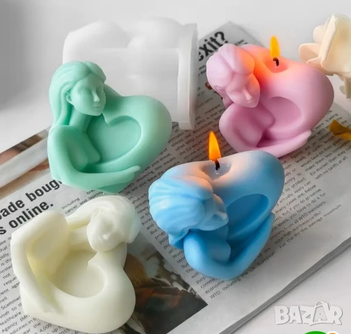 Молд жена със сърце , снимка 2 - Форми - 51291028