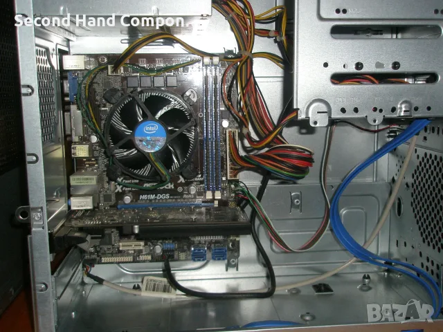 без HDD/SSD. Офис PC 4: I5 3570 DDR3 16GB 1600, XFX 6450 2GB DDR3, PSU 150W, снимка 4 - Работни компютри - 56105433