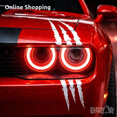 Стикери за кола с чудовищни нокти - 4 броя, снимка 3 - Аксесоари и консумативи - 53327003