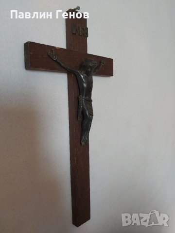 Стар кръст , Исус Христос 25х12.5см, снимка 5 - Други ценни предмети - 41394435