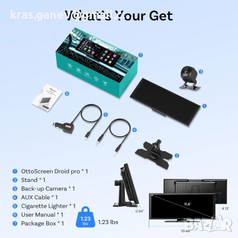 OTTOCAST ScreenFlow Carplay дисплей с YouTube, 11.4-инчов, снимка 9 - Аксесоари и консумативи - 53745483