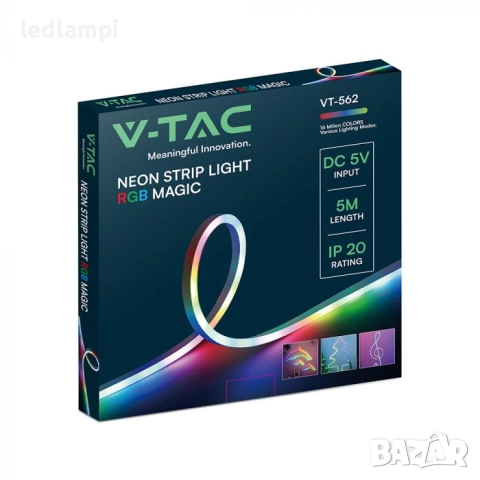 LED NEON Лента Комплект RGB MAGIC 5V, снимка 2 - Лед осветление - 49432119