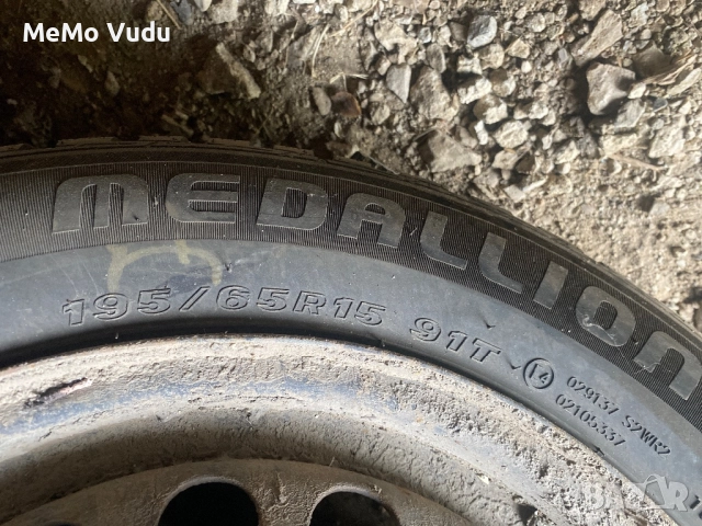 Зимни гуми 195/65/15 цола и джанти 4х100 за опел, снимка 3 - Гуми и джанти - 51993646