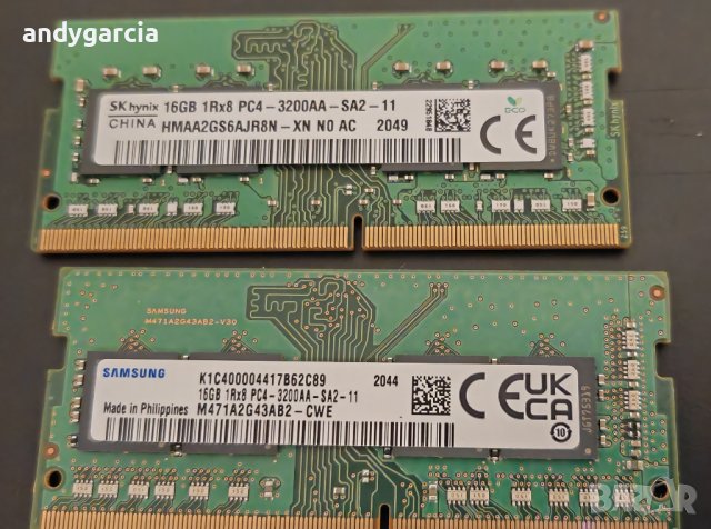 16GB DDR4 3200Mhz рам памет за лаптоп sodimm