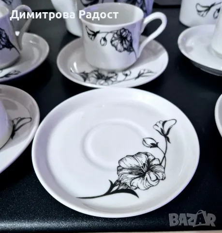 Порцеланов сервиз за кафе на Дянко Стефанов Разград! Състояние ново! , снимка 10 - Сервизи - 48799655