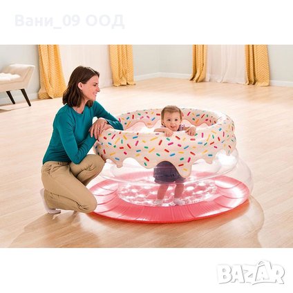 Надуваем бебешки кът/бебешка гимнастика