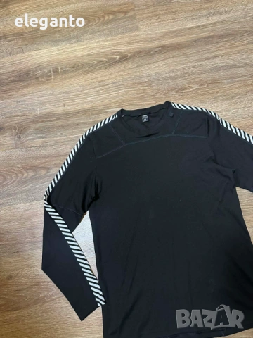 Мъжко ! Helly Hansen Merino Wool HH Lifa Stripe Crew  Shirt , M размер, снимка 5 - Спортни дрехи, екипи - 53801793