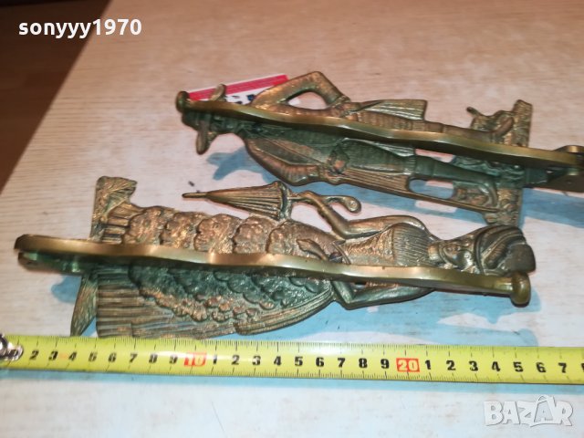 мед/месинг-закачалки мъж/жена 2бр от германия 2809211817, снимка 13 - Антикварни и старинни предмети - 34283743