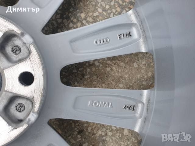 Оригинални лети джанти 7Jx18H2 ET43 5x112 57.1 за Ауди Q2, Q3, A3 и TT, снимка 6 - Гуми и джанти - 36111350