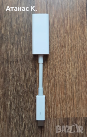Адаптер: Apple A1433 - Thunderbolt -> LAN (RJ45), снимка 5 - Кабели и адаптери - 52737633