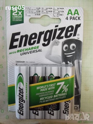 Комплект от 4 бр. акумулаторни батерии "Energizer AA" нови, снимка 6 - Други стоки за дома - 44327967