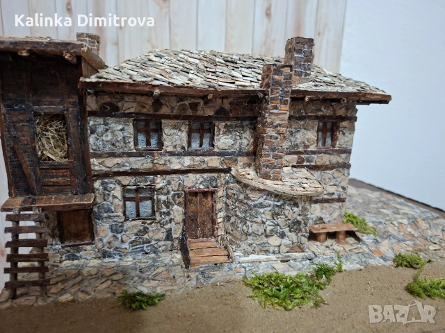 Макет на къща в Родопите,изработен по снимка., снимка 3 - Други стоки за дома - 53481131