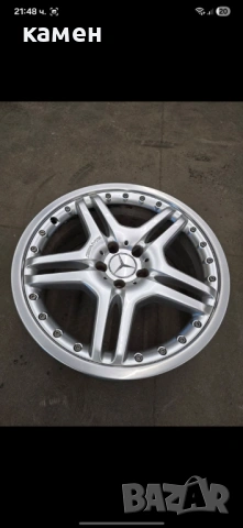 Оригинални двукомпонентни AMG  джанти 19 цола 4бр еднакви  Мерцедес Е CLS SL класа W211 W219 W230 , снимка 2 - Гуми и джанти - 53638911