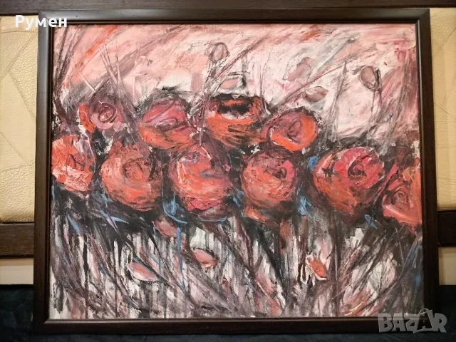 Майсторска Авторска  живопис,, Макове", снимка 3 - Картини - 50329108