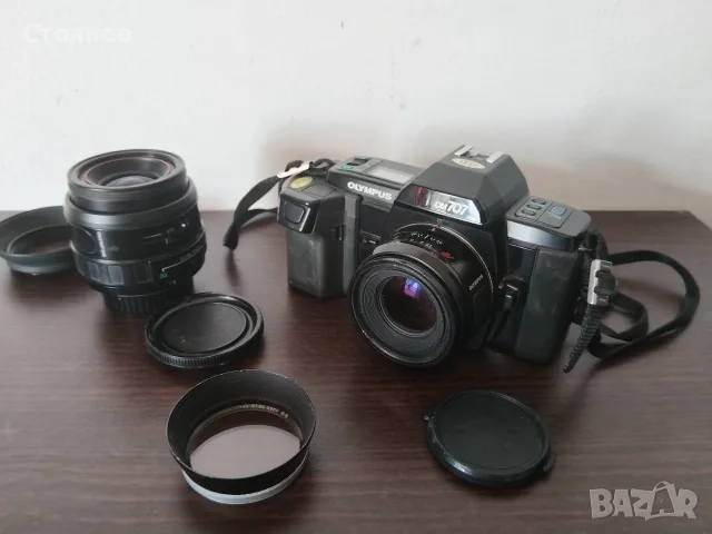 Камера OLYMPUS OM-707 Japan, снимка 7 - Фотоапарати - 55844389