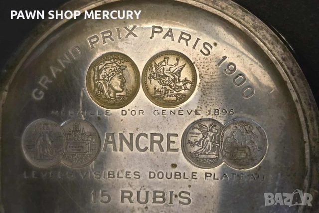 Продавам Zenith silver 800, 1913г. , снимка 5 - Антикварни и старинни предмети - 52111032