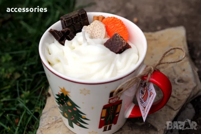 Ароматни ръчно изработени коледни свещи, снимка 5 - Декорация за дома - 48255802