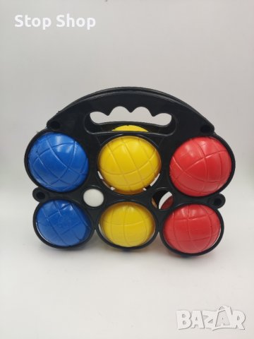 Петанк игра с топки сет 6 цветни топки и едно топче , снимка 4 - Игри и пъзели - 41953498