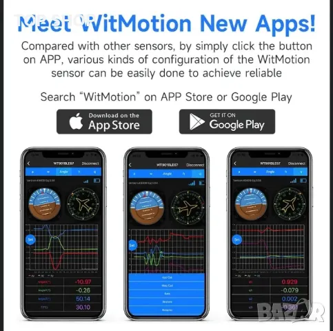 акселерометър+инклинометър] WT9011DCL MPU9250 високопрецизен 9-осов жироскоп+ъгъл, снимка 2 - Друга електроника - 48777031