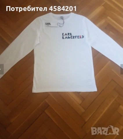 НОВА мъжка блуза КARL LAGERFELD, S/M,174 см. Оригинална!