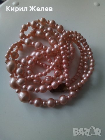 ЧЕШКИ СТАРИНЕН РЕТРО АРТ ПЕРЛЕН ГЕРДАН БОХЕМСКИ ПЕРЛИ 16567, снимка 15 - Колиета, медальони, синджири - 30691411