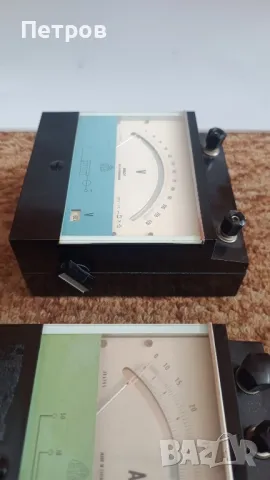 Продавам стари стрелкови измервателни уреди волтметър и амперметър, снимка 5 - Антикварни и старинни предмети - 49297359