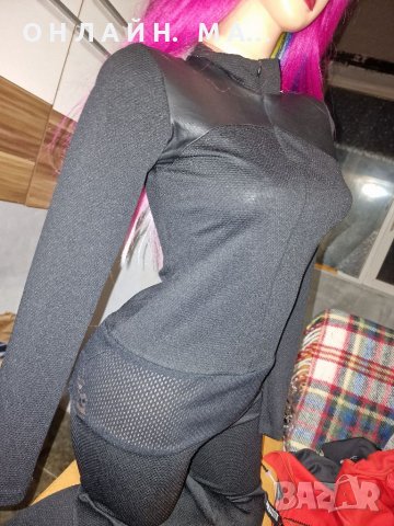 Гащеризон с кожа /м.л, снимка 2 - Корсети, бюстиета, топове - 39566256