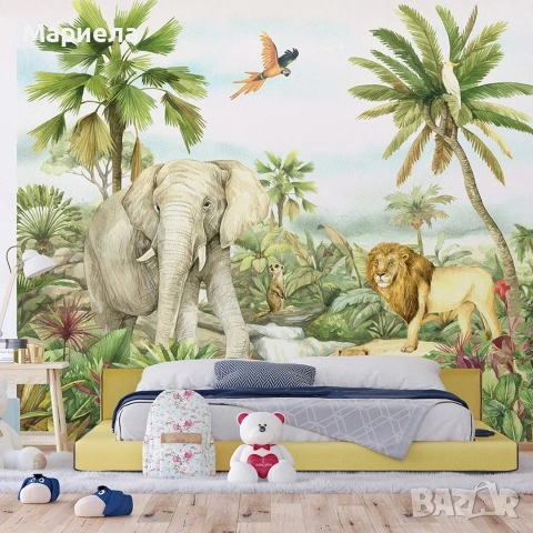 Фототапет премиум "Джунгла" 360х255см., снимка 3 - Декорация за дома - 53619224