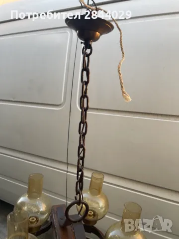 продавам старинен полилей от 1935г, снимка 5 - Антикварни и старинни предмети - 50320150